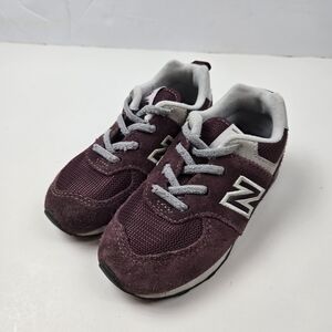 New Balance Classic 564 Kids' Burgundy Sneakers Size 9